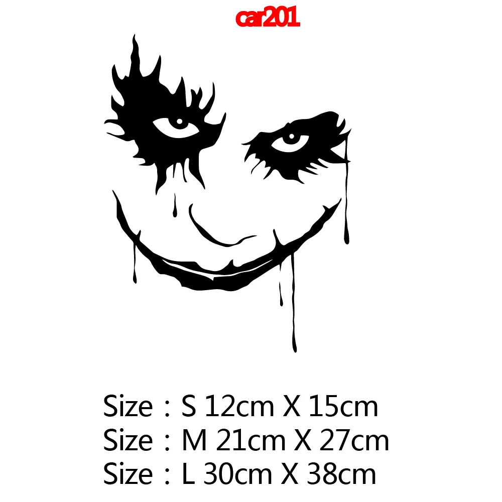 1pc Creative Jester Car Accessories Exterior For Hood Decor Funny Colorful Car Stickers Auto Automobile Decals
