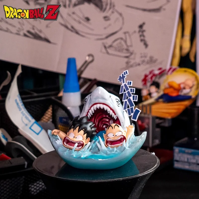 Spot Dragon Ball Little Wukong Klin Practicing Shark Attack Wukong Little Lin Water Escape Egg Boy Model Handmade Childr