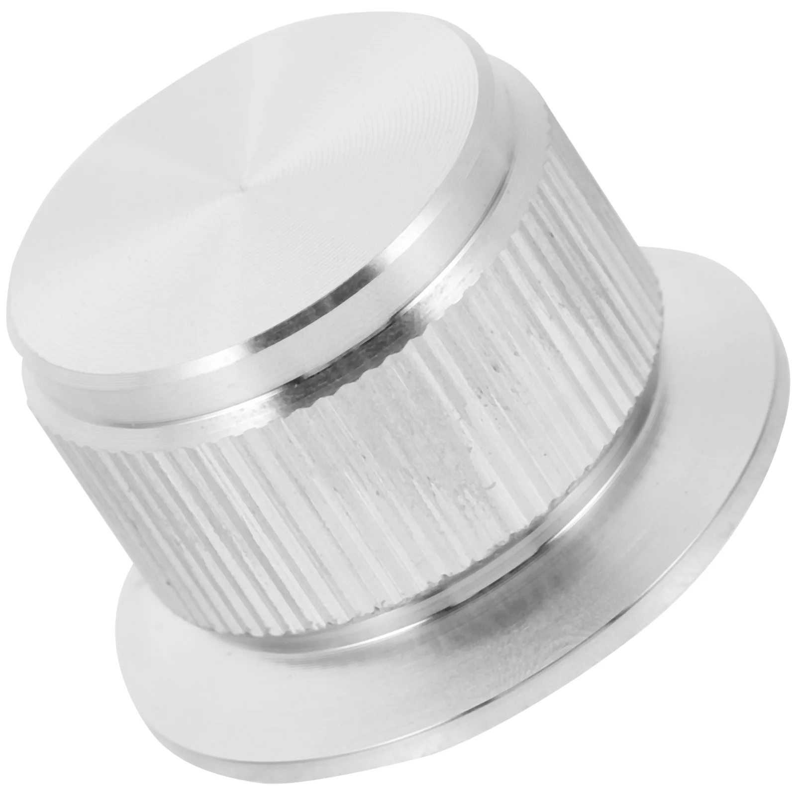 

Potentiometer Knob Volume Aluminum Control Knobs Silver Alloy Amplifier Replacement