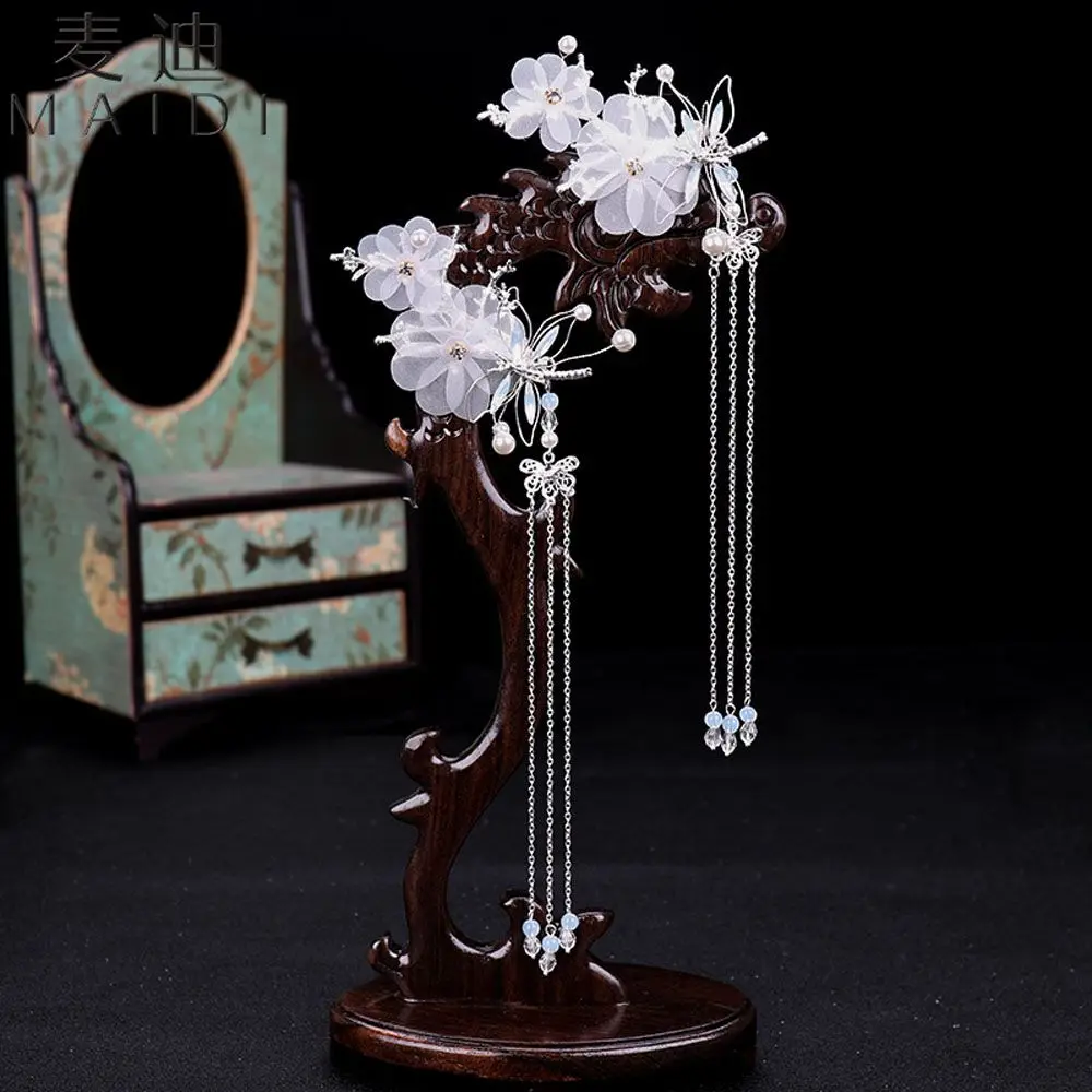 

HANFU Hairgrip Dragonfly Long Tassel Hairpin Styling Tools Hair Clip Jewelry Fashion Accessories Hair Styling Accessories