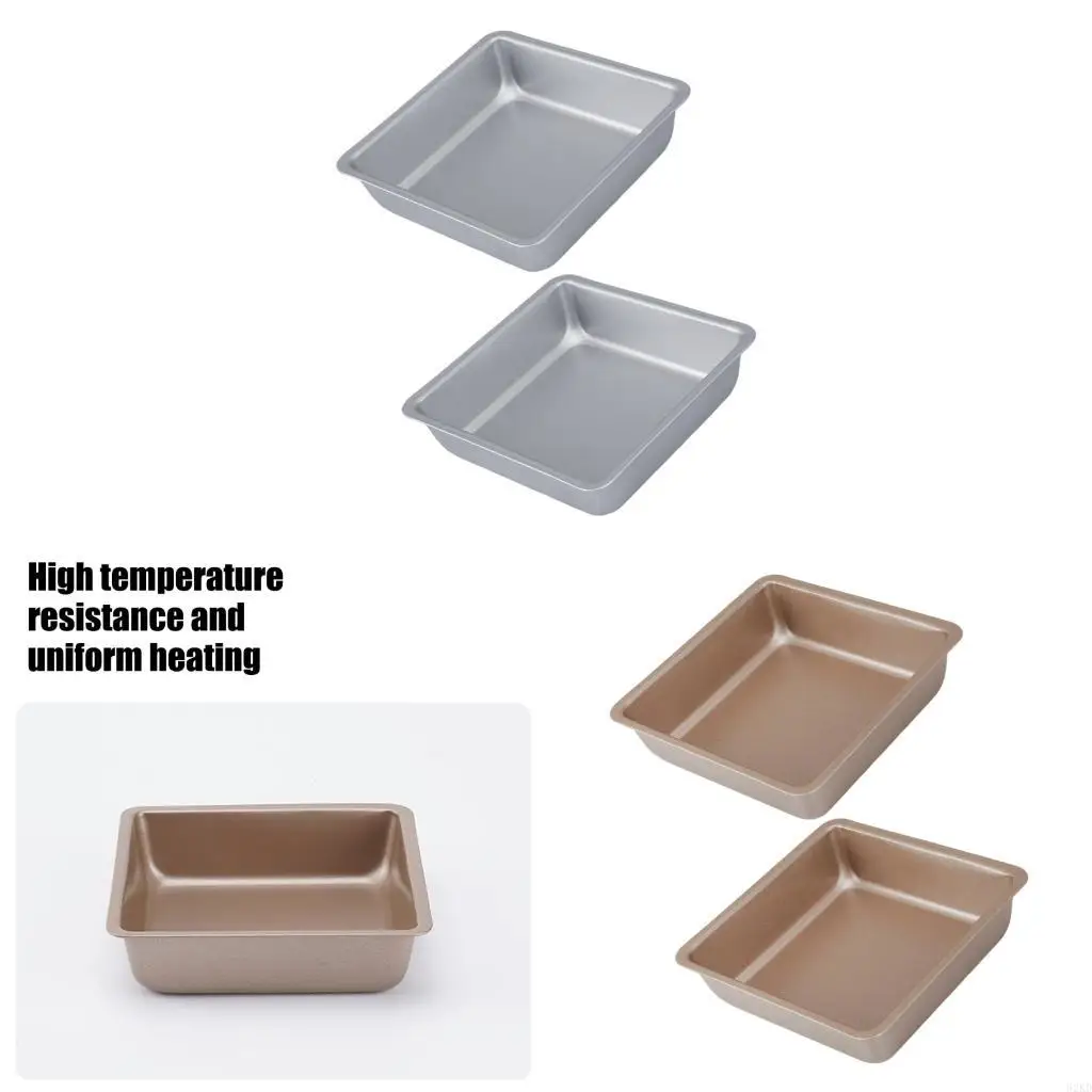 62KD Square Nonstick Carbon Steel Baking Pan Home Baking Supplies For Bread Cake And Pastry With Even Heat Distribution