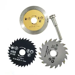 3pcs/pack Hot Sale! Circular Saw Blade 54.8mm HSS TCT Diamond Mini Saw Cutting Blades For wood,metal,granite