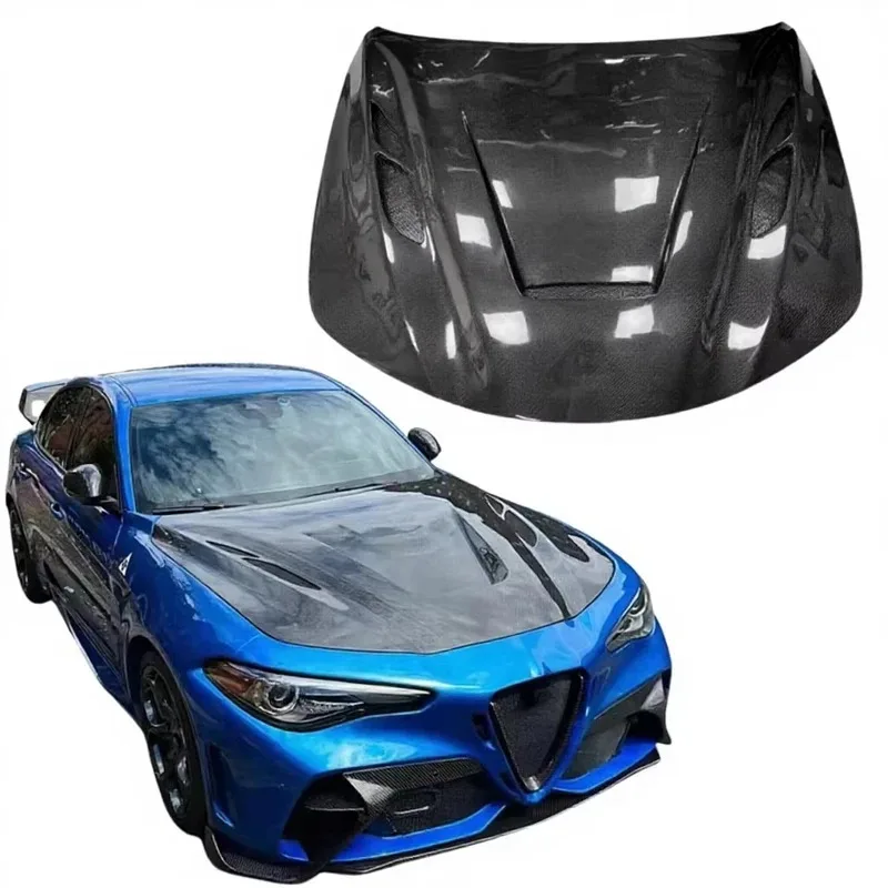 

GTAM Style Carbon Fiber Engine Hood for Giulia