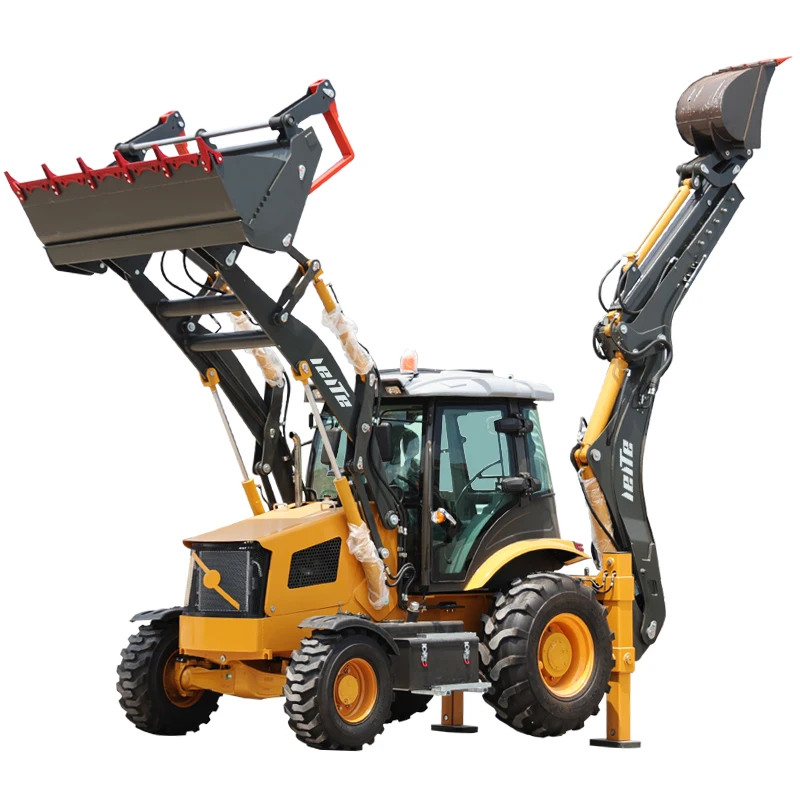 Commercio all'ingrosso di fabbrica Euro 5 EPA 4 Wd nuovo multifunzione 1-8 Ton trattore terna Mini caricatore a montaggio frontale prezzo in vendita