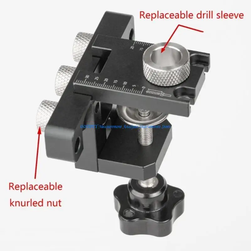 367D النجارة 3 في 1 Dowelling Jig قابل للتعديل ثقب الجيب دليل الحفر #3