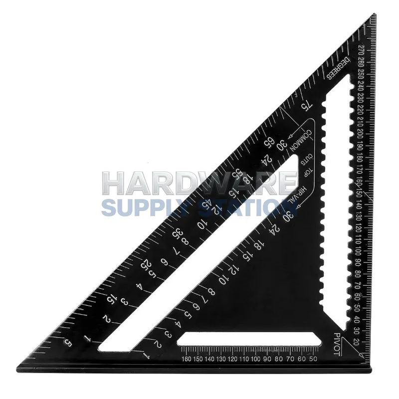 

12-дюймовая угловая линейка из нержавеющей стали, многофункциональная, устойчивая, антикоррозийная, для измерений в строительстве