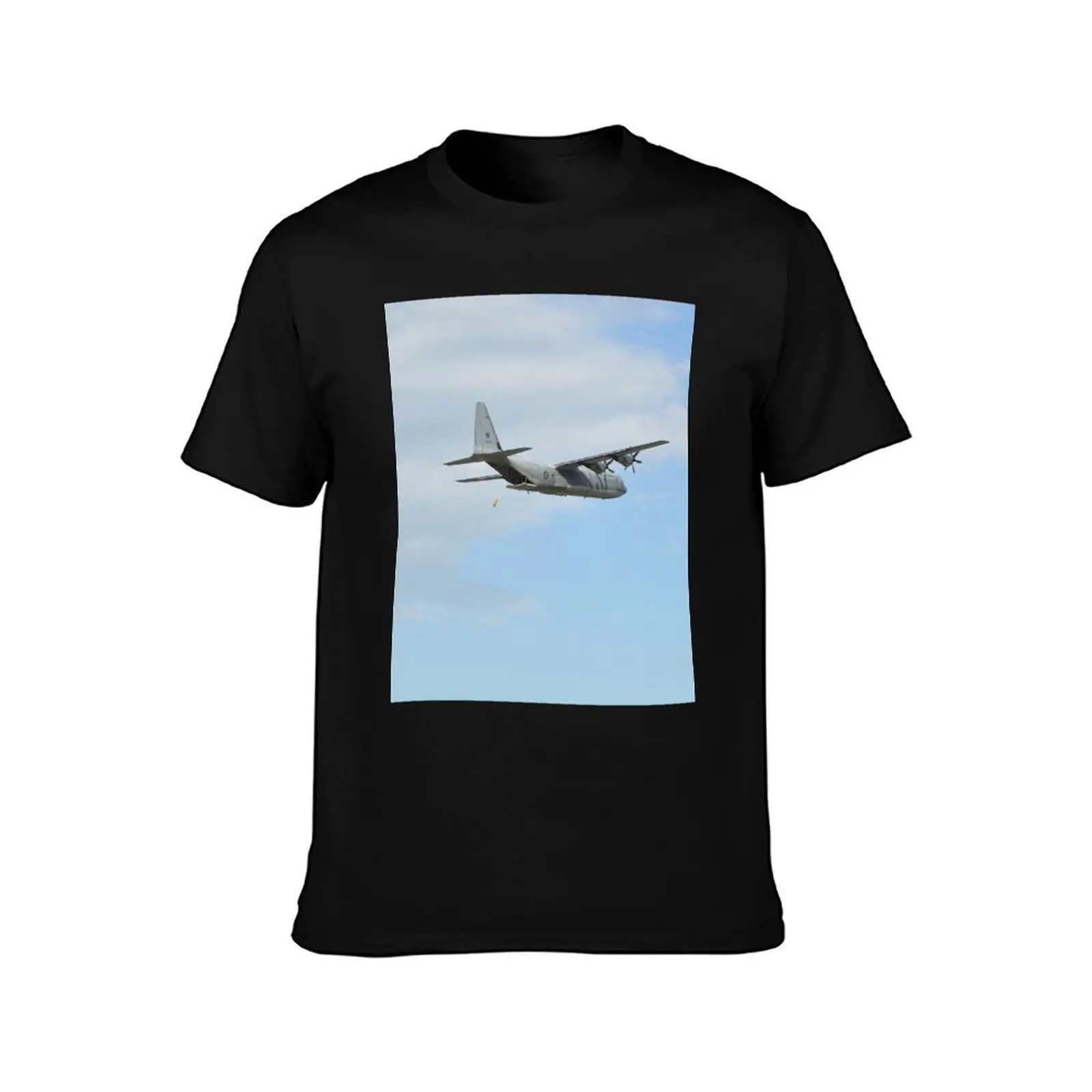 Townsville Air Show,Australia 2016- Hercules A97-449 T-Shirt, Summer Casual Cotton Tee, Oversized Streetwear Tops, 100% Cotton