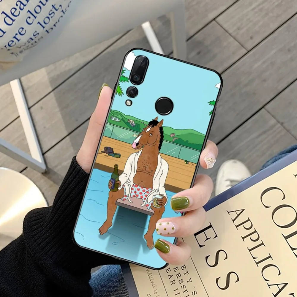 B-bojack H-Horse-Mans Phone Case For Huawei Y9 6 7 5 Prime Enjoy 7s 7 8 plus 7a 9e 9plus 8E Lite Psmart Shell