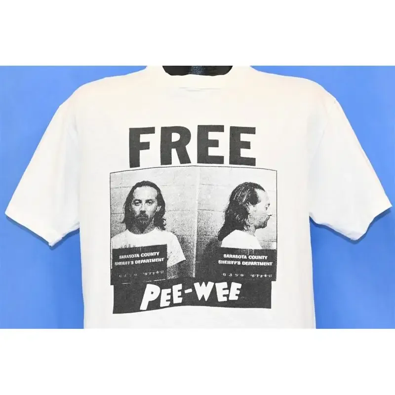 vtg Pee Wee Herman white T shirt short sleeve All sizes S 5XL XB564