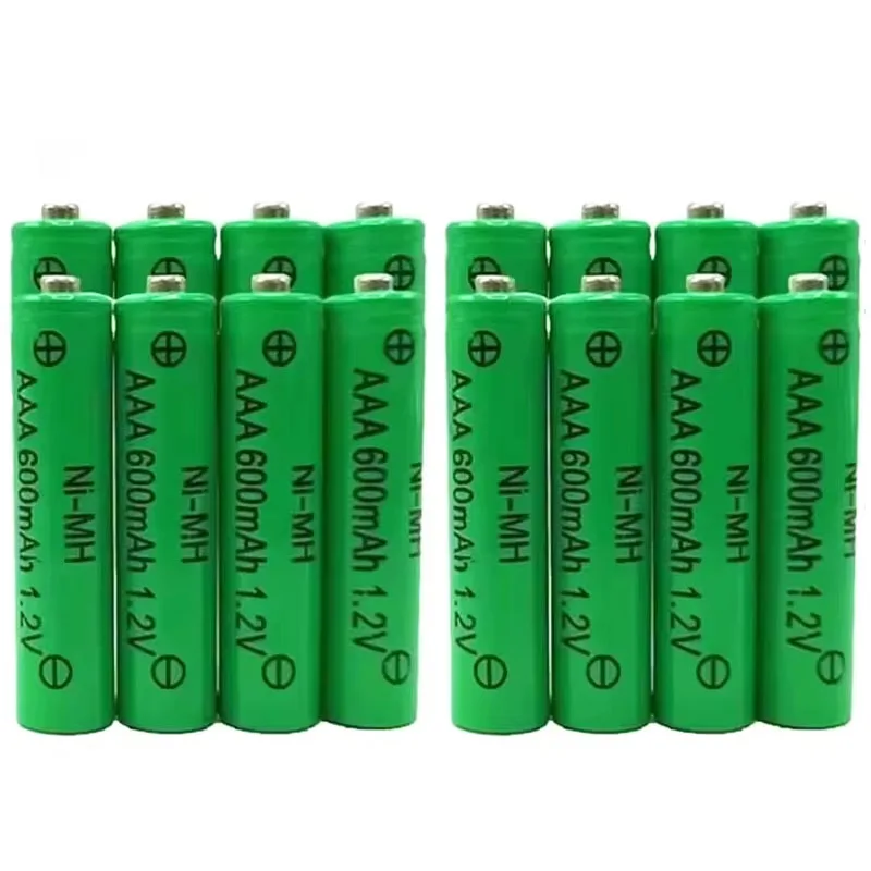 AAA 600mAh 1.2V ni-mh بطارية قابلة للشحن لعبة الحلاقة بطارية مصباح يدوي التحكم عن بعد على مدار الساعة فرشاة الأسنان الكهربائية الماوس #4
