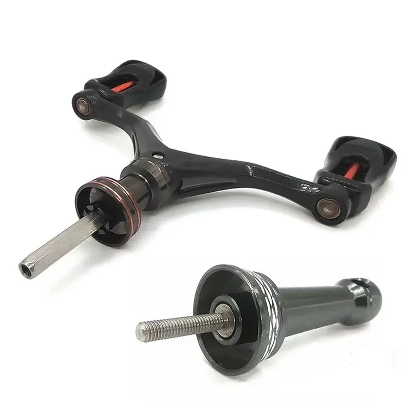 A79E-Metal Fishing Reel Accessories- Dual Handle Rocker Modification Balance Bar Stabilizer For Lure Fishing Wheels