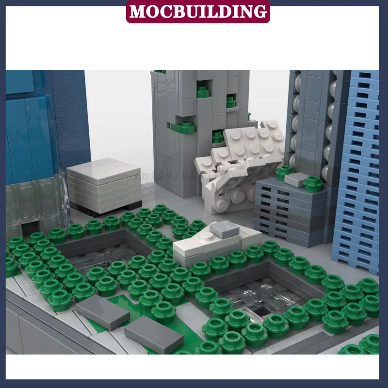 MOC City Architecture World Trade Center Hoog gebouw Modelblok Assembly Collection Series Speelgoedcadeaus