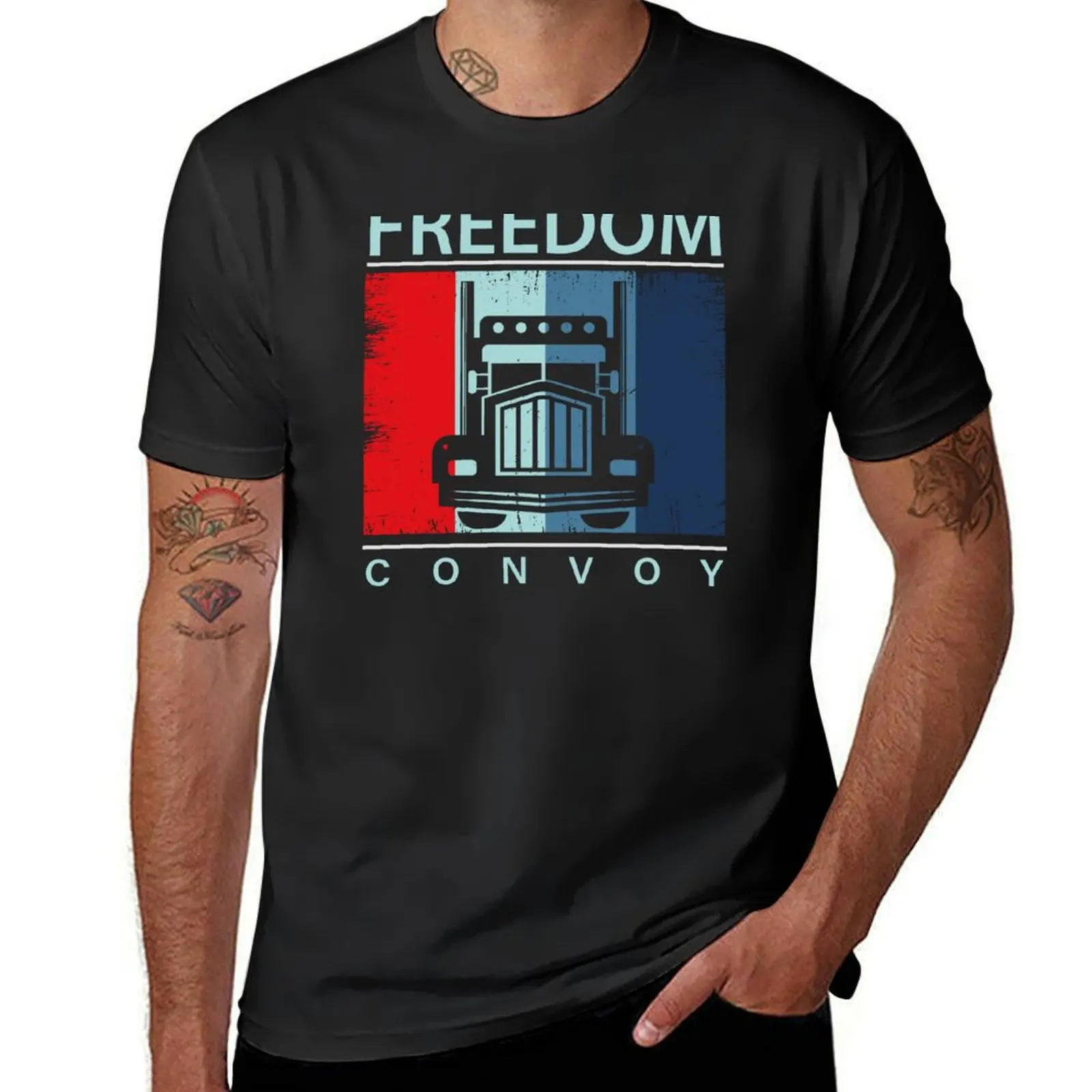 Freedom convoy Canada 2022 T-Shirt blacks cute tops blanks tops mens t shirts casual stylish