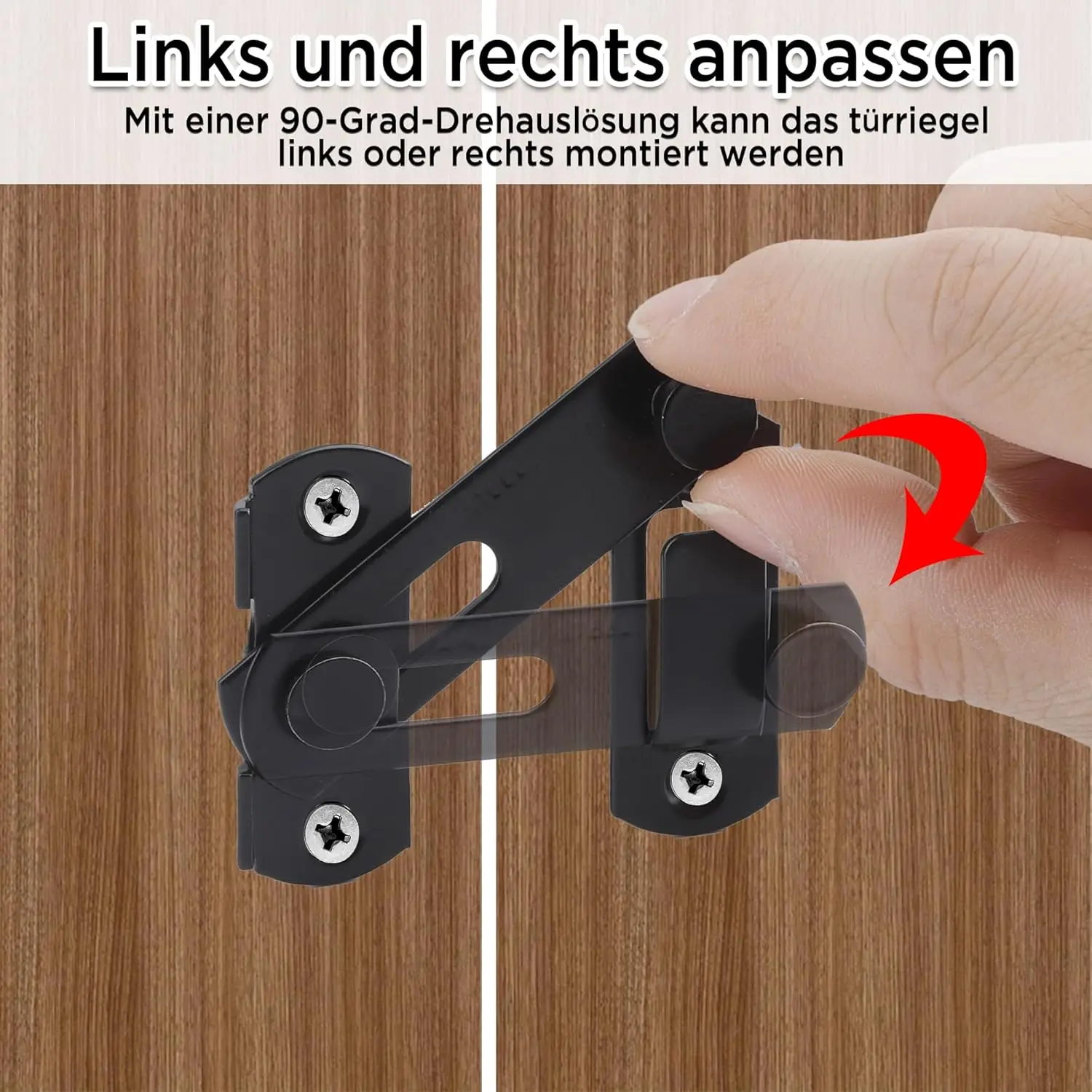1-5pcs Stainless Steel Gate Latch Bolt 180° Sliding Barn Door Latches for Locking Safety Garden Window Door Cabinet Closet Lock