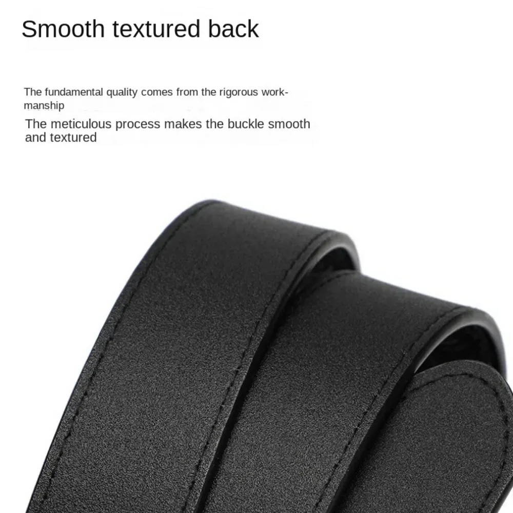 

Ремень из натуральной кожи с тиснением из воловьей кожи, высококачественный двухслойный ремень с пряжкой без пряжки, джинсовый ремень из сплава для женщин и мужчин