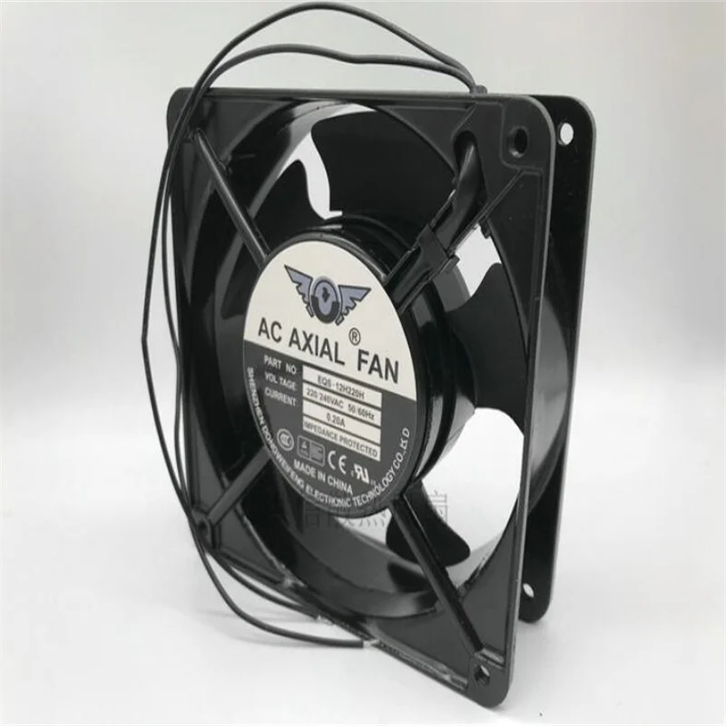 Eqs-12h220h 220v-240v 50/60hz 0.20a two-wire cabinet cooling fan