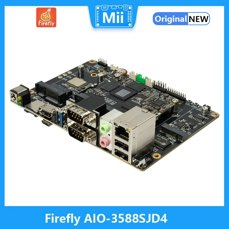 AIO-3588SJD4 Placa base AI de 8 núcleos 8K Rockchip RK3588S nuevo procesador de 64 bits de 8 núcleos y Gigabit Ethernet y WiFi6 de doble banda