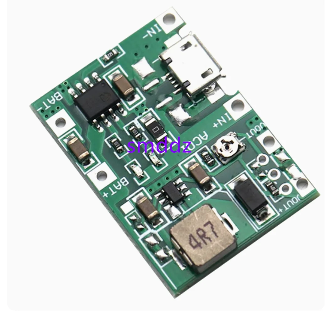 10pcs   18650 lithium battery charging, boosting and discharging integrated adjustable module 3.7V to 9V to 5V multimeter modifi