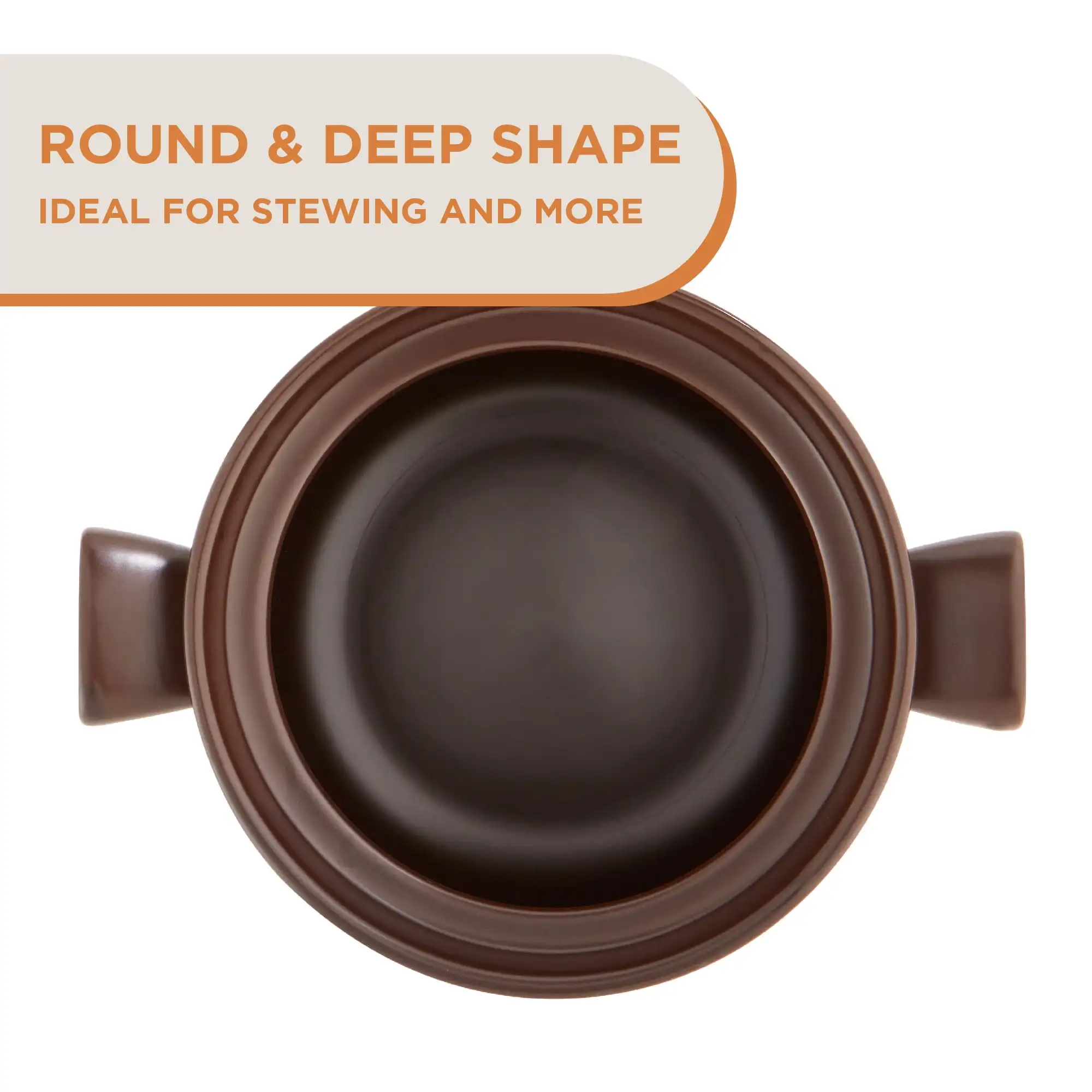 Vielseitiger 4,5-Liter-Keramikkocher zum Köcheln, Schmoren und Servieren. Eine Heftklammer für kulinarische Künstler und Lebensmittel.