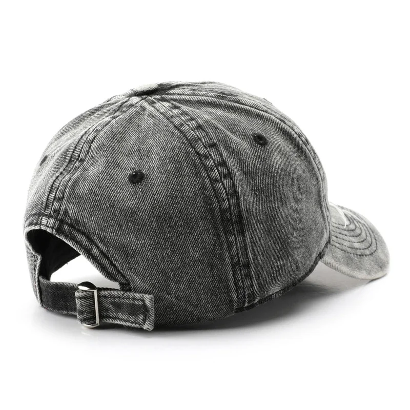 Ripped Denim Baseball Cap Men Women Retro Distressed Unstructured Cotton Dad Hat Adjustable Trucker Hat Unisex Style