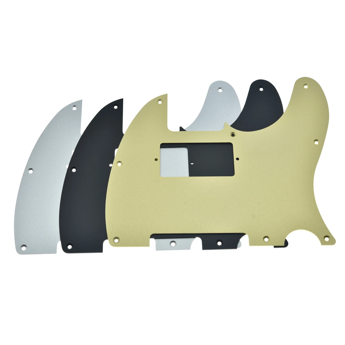 Dopro Matte Aluminum Tele Humbucker Pickguard Metal Anodized Matte PickGuard Scratch Plate for USA/Mexico Fender Tele/Telecaster