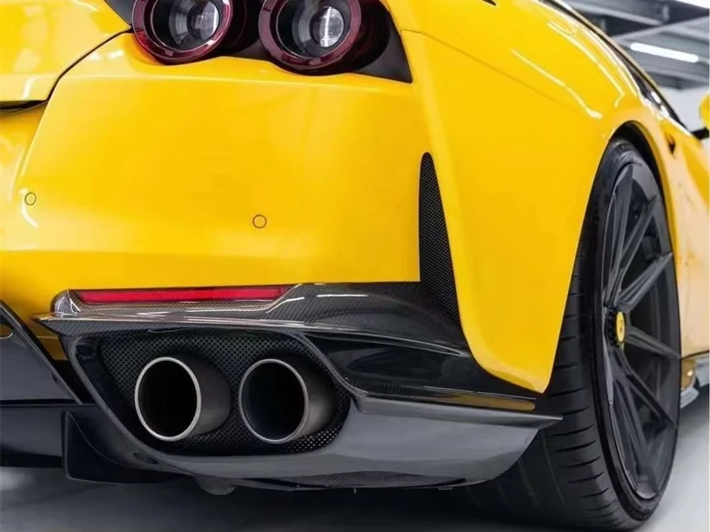 

N Style New Dry Carbon Fiber Rear Diffuser Rear Bumper Lip Body Kit for Ferrari 812 Superfast GTS Rear Lip