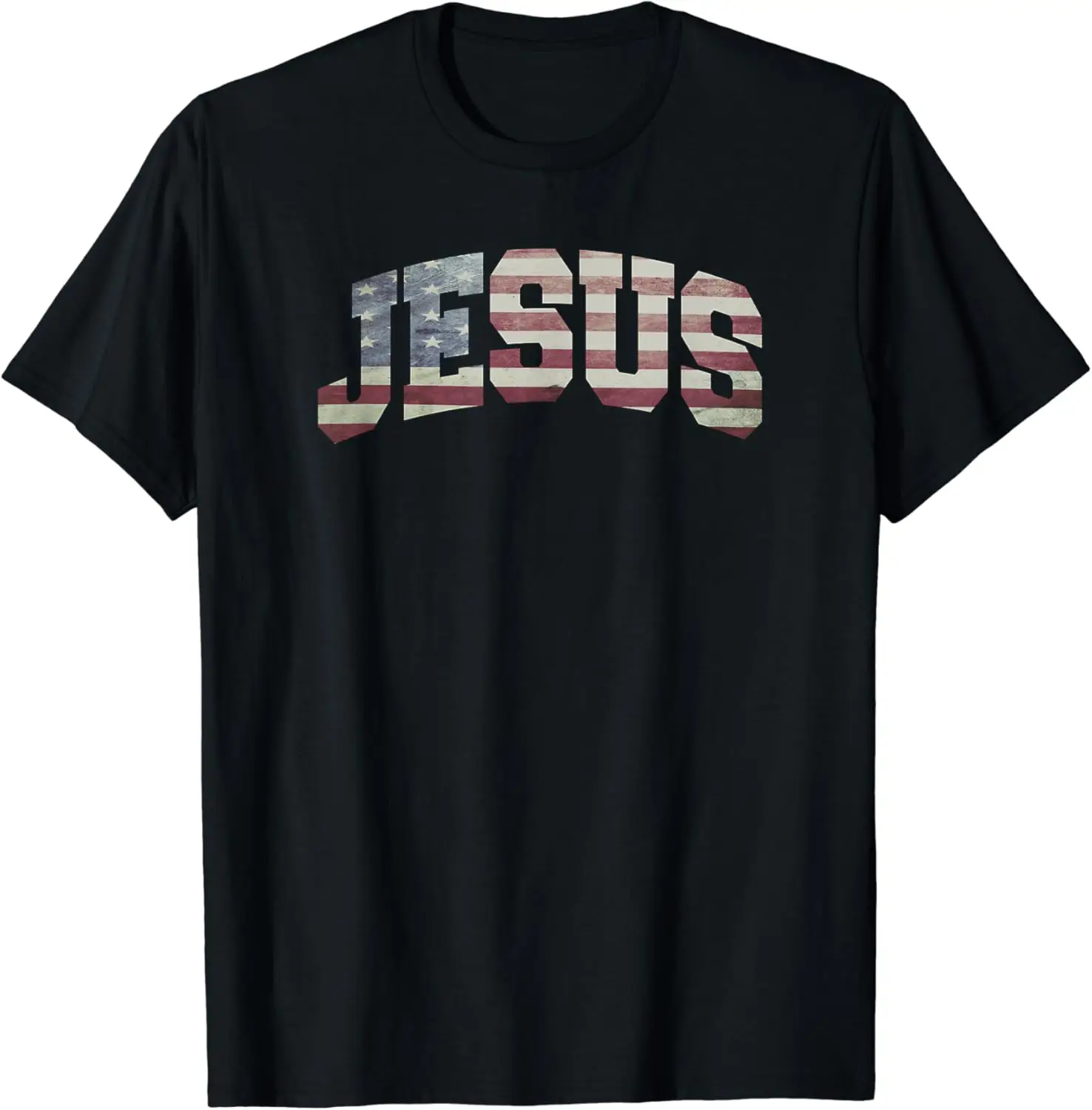 

USA US Flag Patriotic 4th of July Jesus T-Shirt