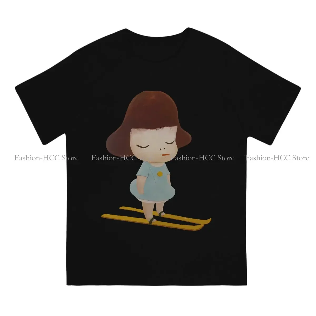 Skate O Neck TShirt Yoshitomo Nara Pure Cotton Original T Shirt Man's Clothes New Design