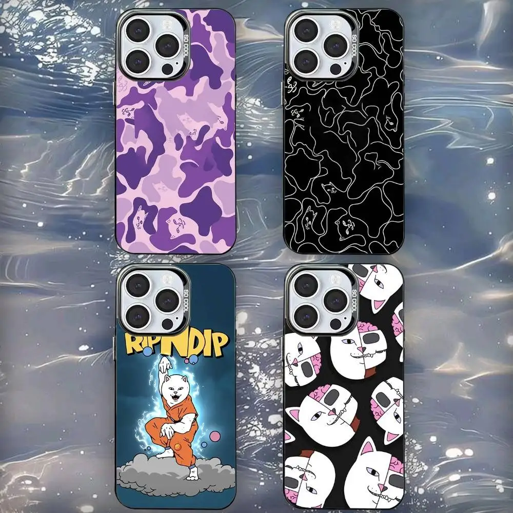 

Cute Cat R-Ripndiy-ys Phone Case For iPhone 16,15,14,13,12,11,Mini,Pro,SE,XS,MAX Black Matte Shockproof Cover