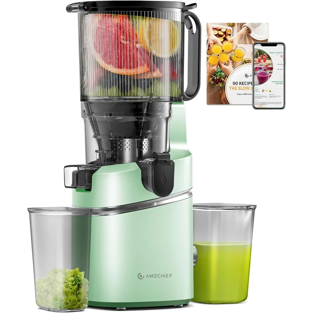 

Juicer Machines, 5.8" Extra Self-Feeding Cold Press Juicer for Whole Vegetable & Fruit, Juice Extractor Machine with Large Auge