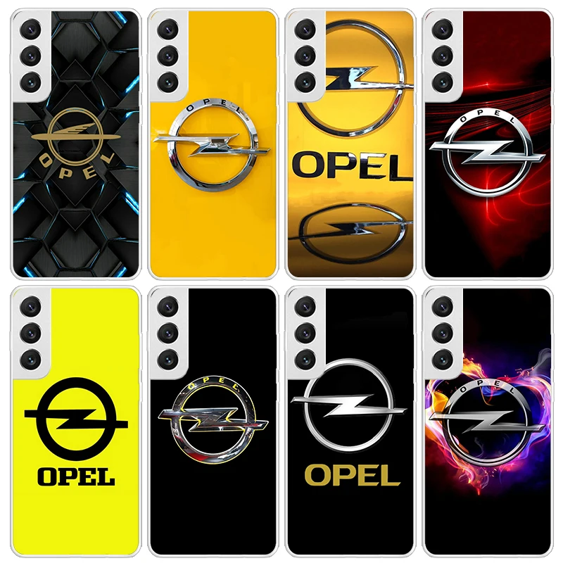 Opel Logo Car Phone Case For Samsung Galaxy S26 S25 Edge S24 S23 Ultra S22 Plus S21 S20 FE Soft TPU Back Cover Funda Galaxy S25