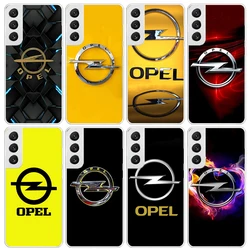 Opel Logo Car Phone Case For Samsung Galaxy S26 S25 Edge S24 S23 Ultra S22 Plus S21 S20 FE Soft TPU Back Cover Funda Galaxy S25