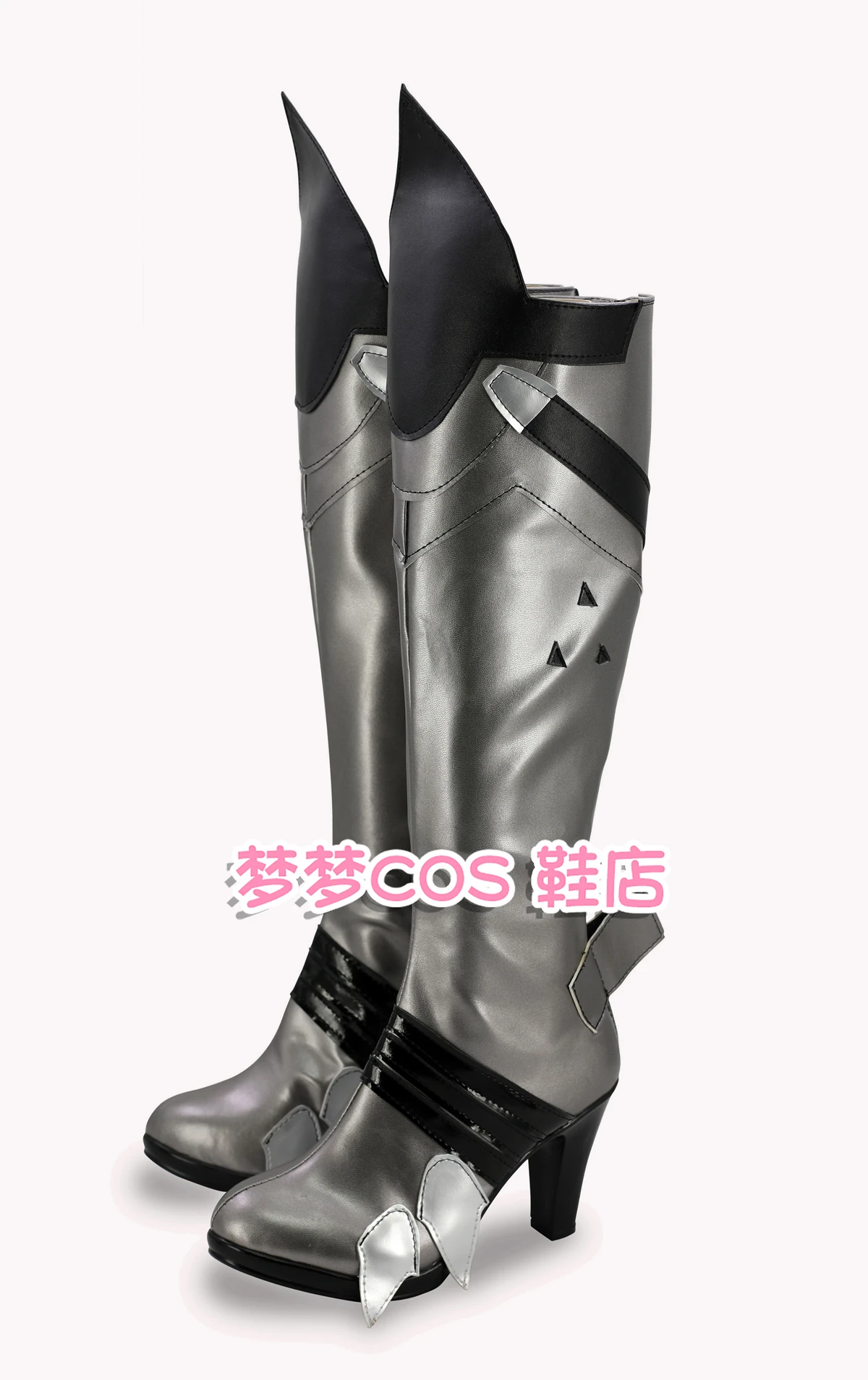 할로윈 위도우메이커 코스프레 신발 부츠 여성 여성용 소녀 부츠