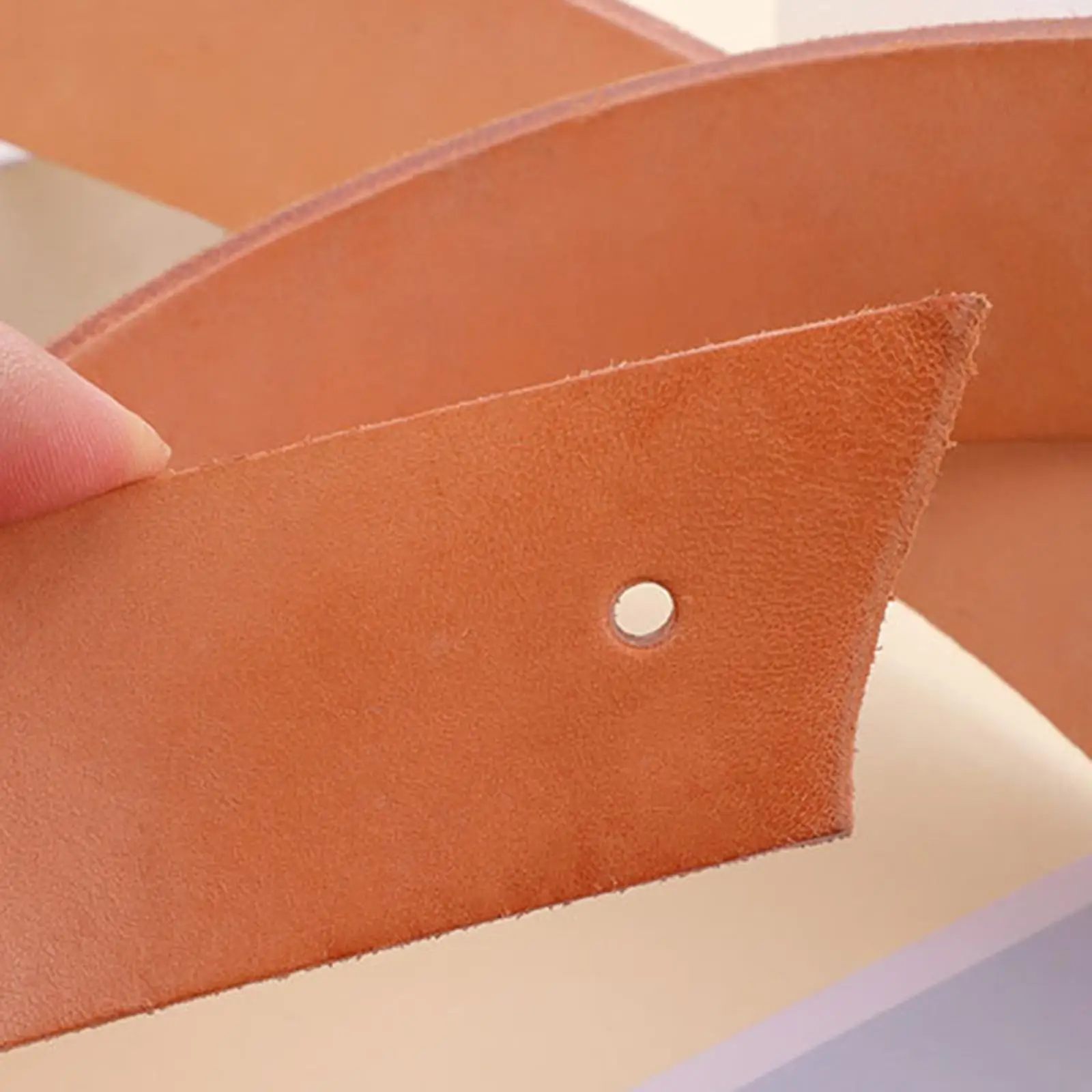 DIY Handmade Leather Blank Belt Strip for Jewelry Bags Sewing Machine Belt Leather Presser Tools