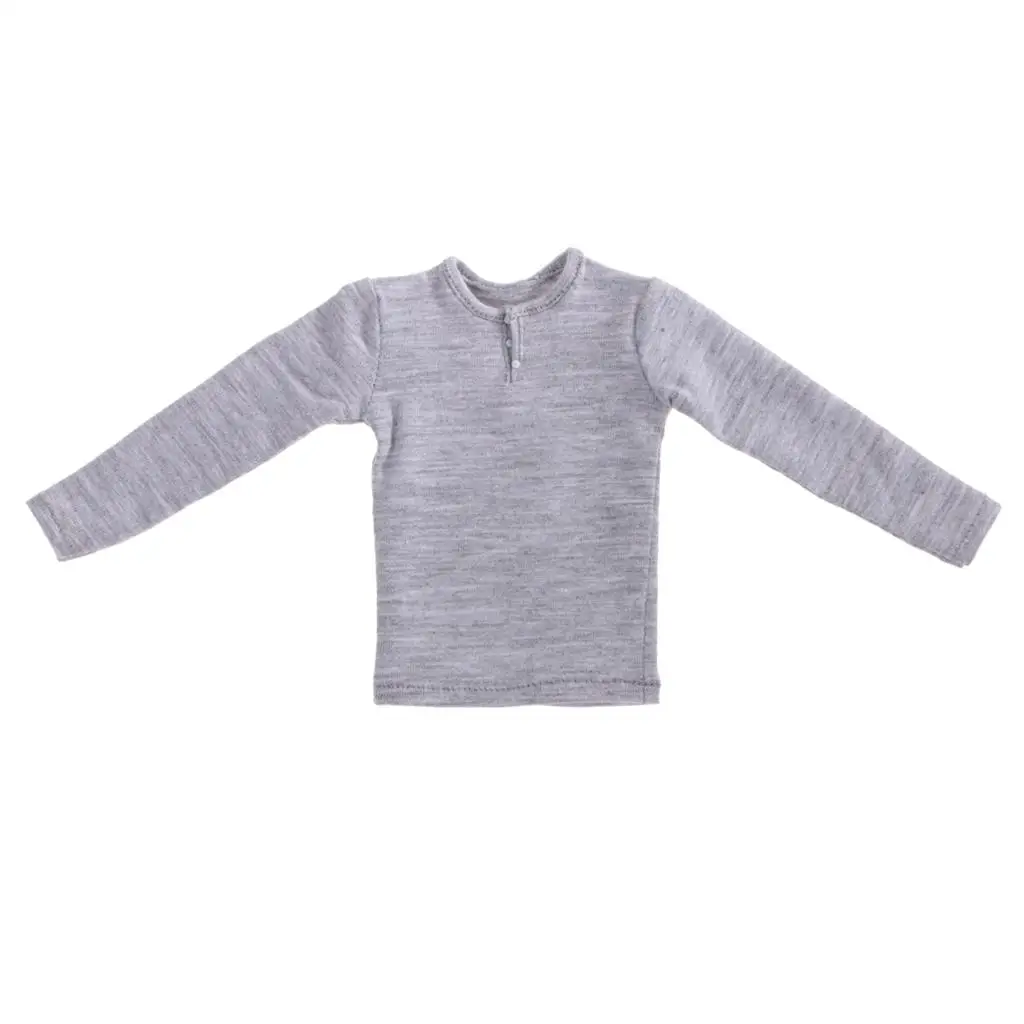 

Стильная футболка с длинными рукавами 1/6, тканевый наряд, одежда для куклы для 12-дюймовых аксессуаров для фигурок