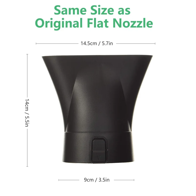 AN5300 ugello piatto soffiante per soffiatori EGO 530 CFM 575 CFM LB5300 LB5302 senza coccodrillo, nero