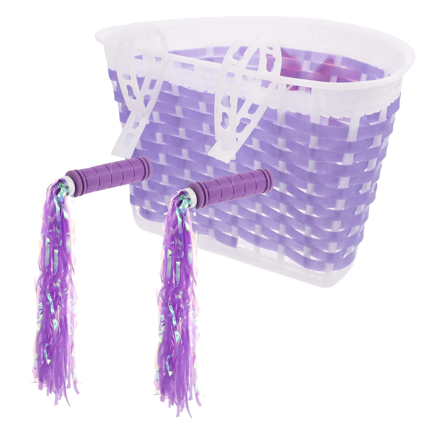 

1 set 1 Set Plastic Bike Storage Front Handlebar Basket For Children Scooter Bike Durable Lightweight Detachable Container Kids