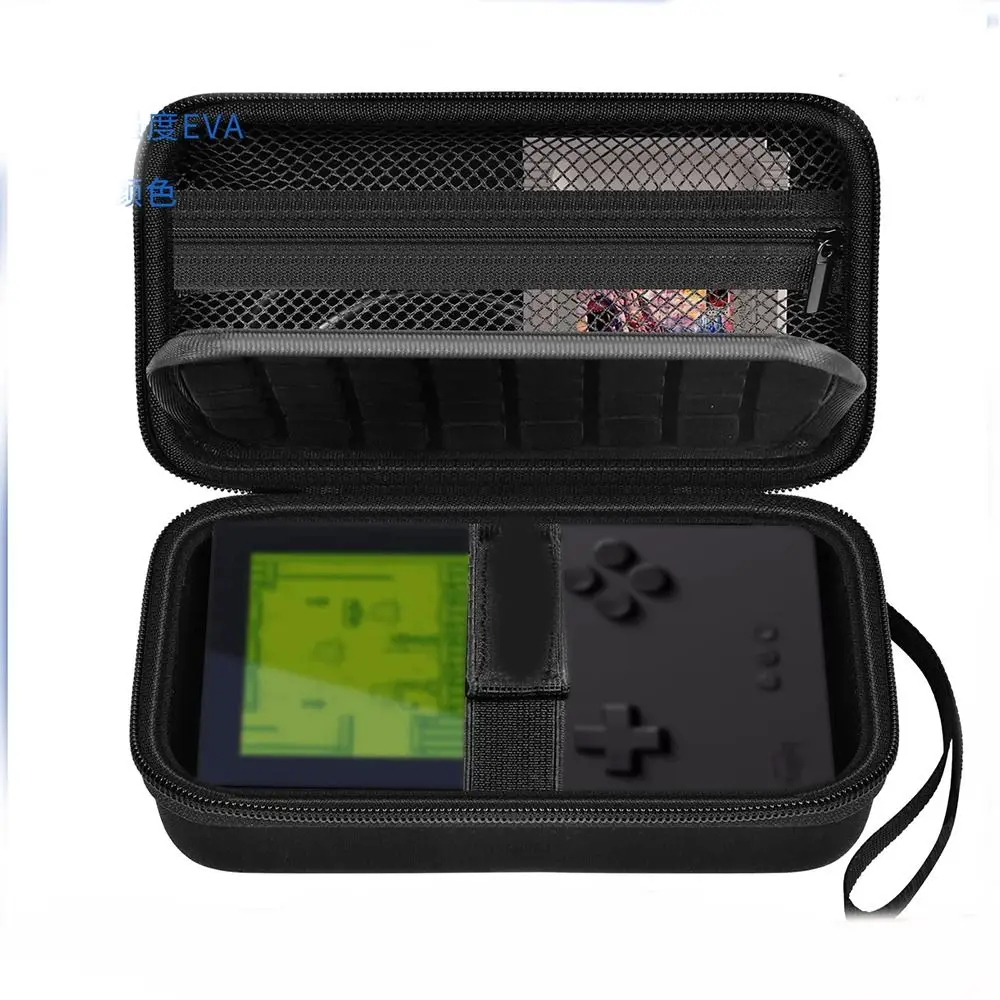 Hartschalenkoffer für die analoge Tasche, Aufbewahrungstasche für Handheld-Spielekonsole für Videospielkarten, Ladekabel und Zubehör