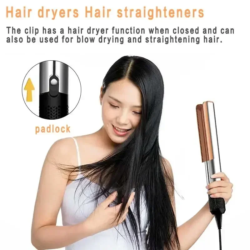 

2 IN 1 professional hair dryer hair straightener styling tools for heating hair irons negative ion hair straighteners blow dryer
