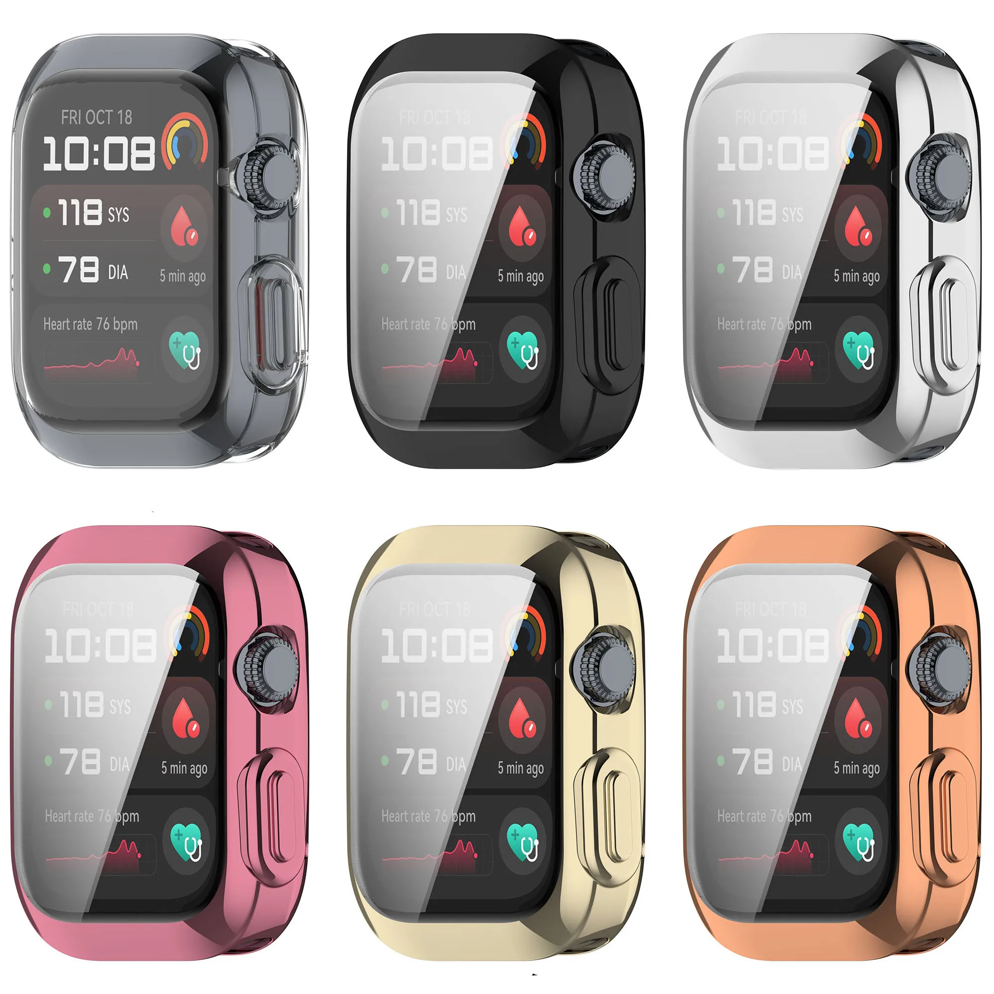 حافظة واقية من مادة TPU لساعة Huawei Watch D2 غطاء ممتص للصدمات لشاشة كاملة