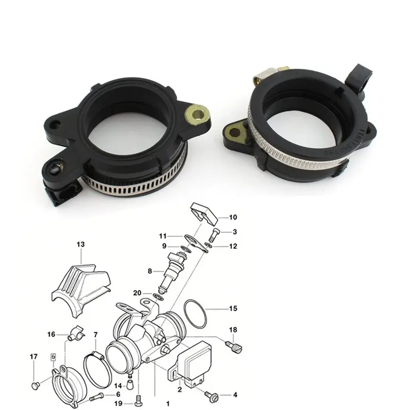 Intake Pipe Inlet Adapter 11611340770 11611340769 For BMW R1100GS R1100R R1100RS R1100RT R1100S Motorcycle Carburetor