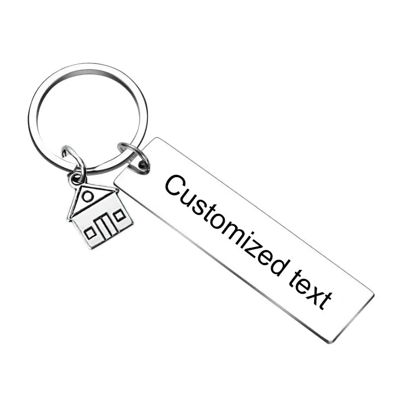 Personalized Custom Keychain Family House Key chain Our First Home Housewarming Gift key rings