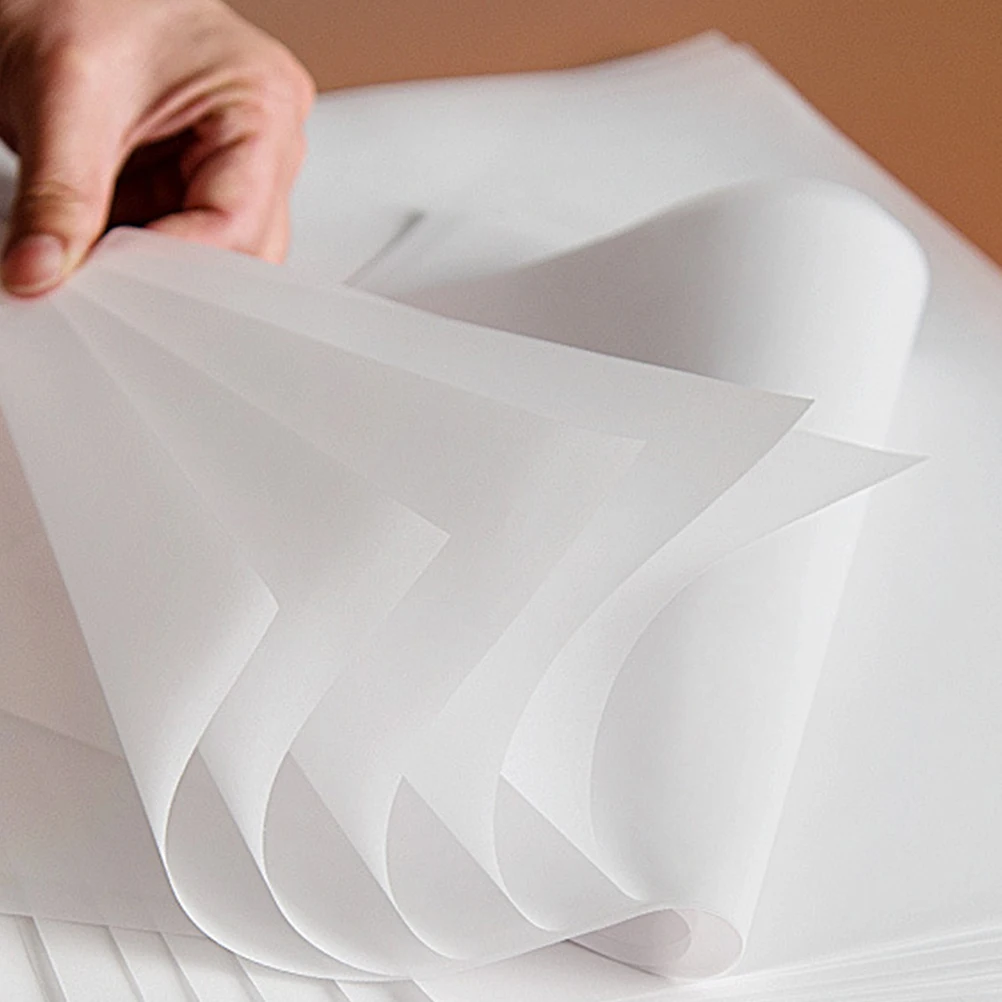 100 Sheets Sulfuric Paper Tracing A4 Sulfuric Paper Drawing Copying Translucent Transfer Printing for Design