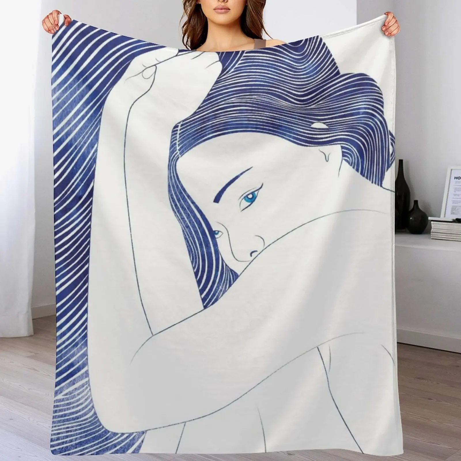 

Psamathe Throw Blanket Machine Washable Soft Warm Blanket