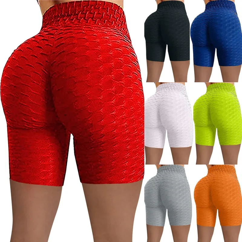 Pantalones Cortos Deportivos de Yoga de Cintura Alta para Mujer 2026, Elásticos, Moldeadores y Levanta Glúteos, de Cinco Puntos, Casuales para Exteriores