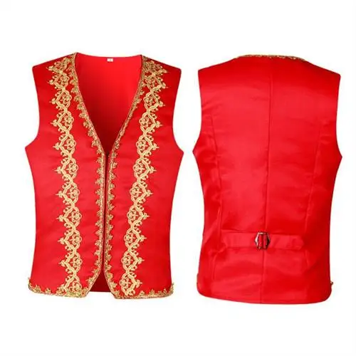 سترة رجالية على الطراز القوطي في القرون الوسطى أزياء المسرح أزياء الهالوين مادة البوليستر ملابس عرقية أصلية لموسم الربيع 2024 #3