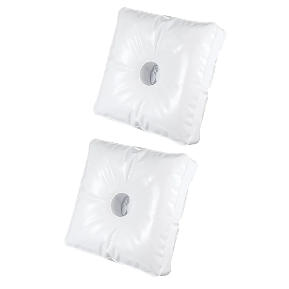 2 Pcs Sun Umbrella Water Injection Weight Sunshade Creative White Pouch