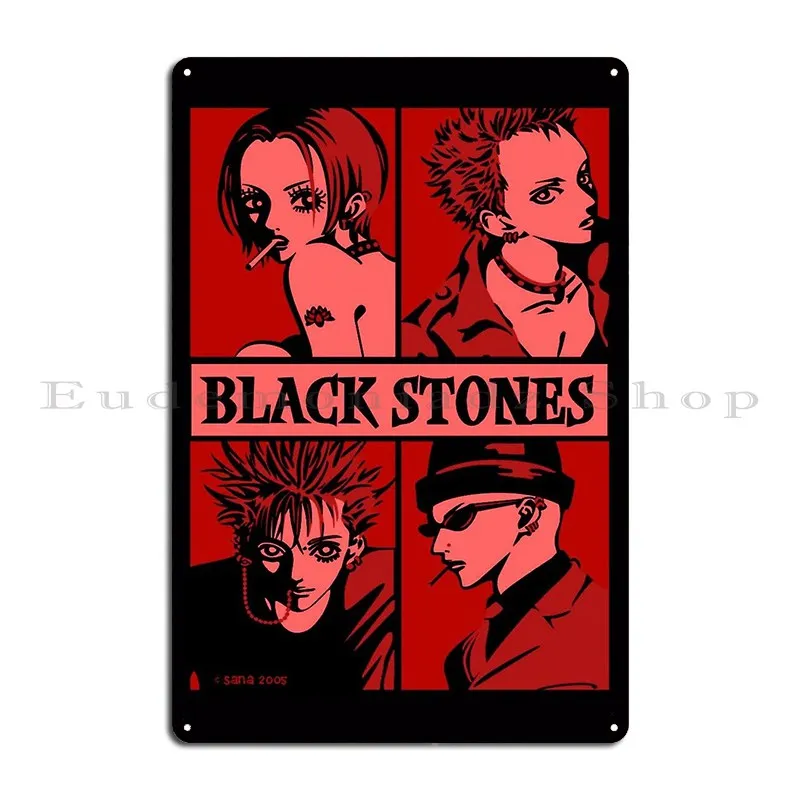 Nana Anime Inspired Anime Masterpiece Metal Sign Painting Iron Cinema Garage Plaques Club Tin Sign Poster