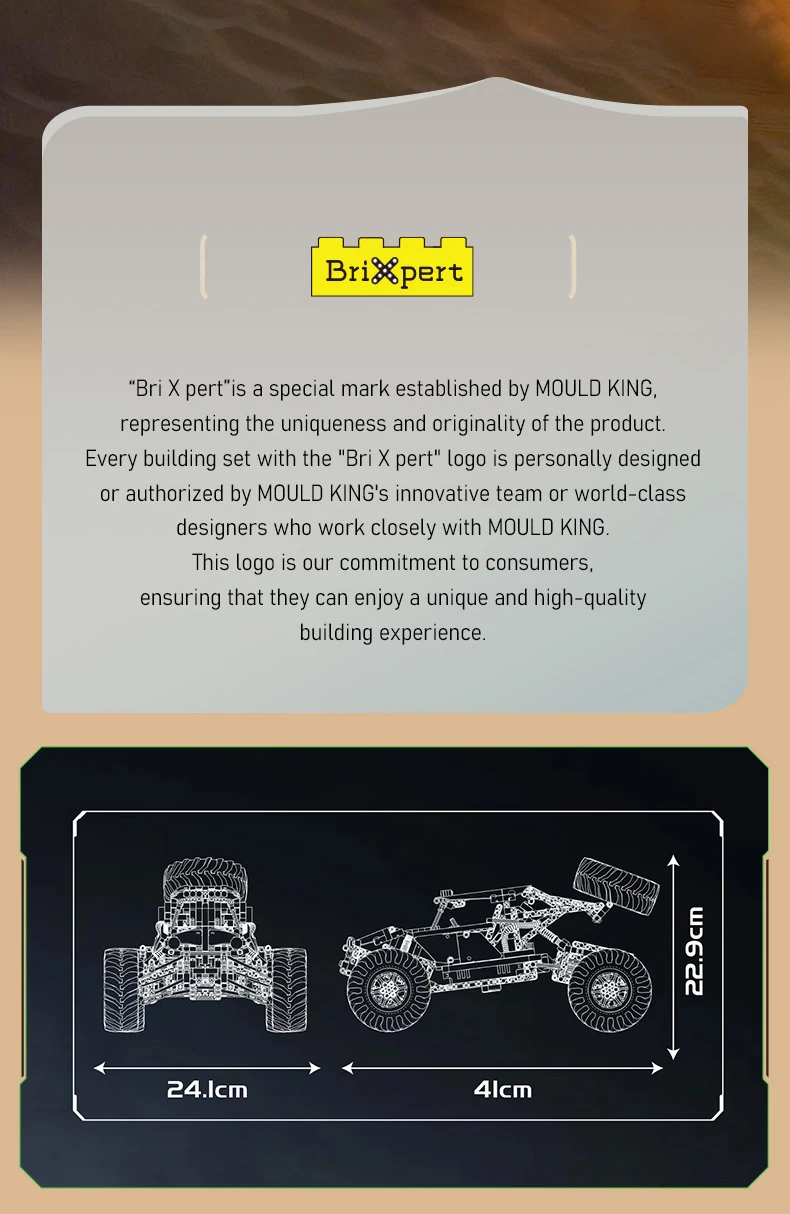 Mould King 18038 Technisches Auto-Spielzeug Ferngesteuerter Kletterbuggy Baustein-Set Kinder Weihnachtsgeschenk – Detail 2