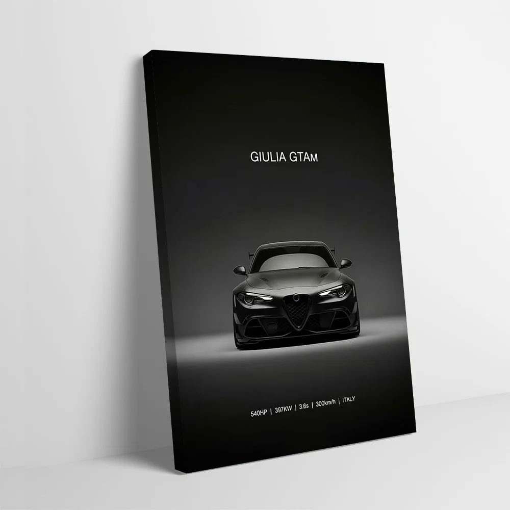 Sports Giulia GTAm Car Poster Customizable Printed Canvas Painting Wall Art Gift for Home Decor Wand Deko Room Decoration Mural